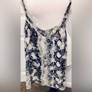 love...ady Black and White Snakeskin Camisole